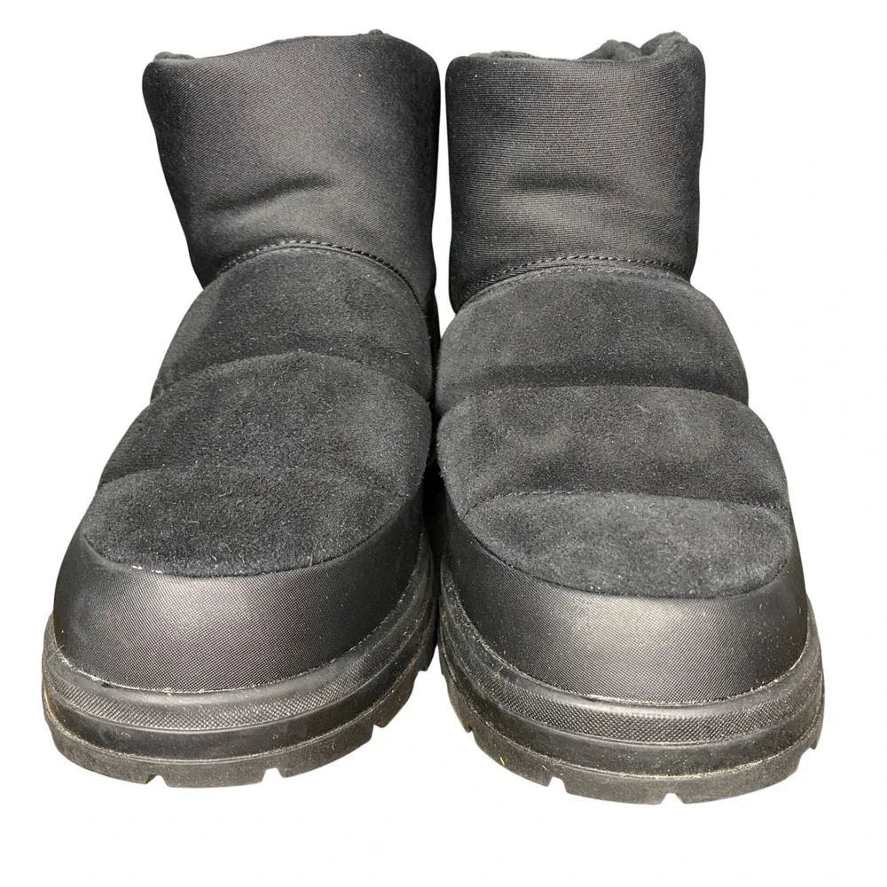 UGG Kid Preteen Black Classic Klamath Mini Puffer Waterproof Winter Boots Size 5